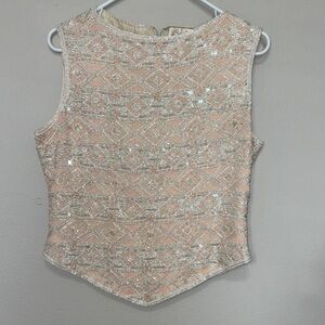 Chic Sleeveless Blouse with Sequins
